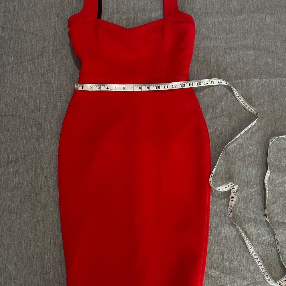 VICTORIA BECKHAM Matte Crepe Curve Cami Fitted Dress UK12 /US8 - Picture 9 of 10